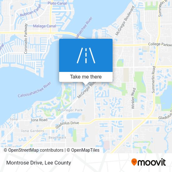 Mapa de Montrose Drive