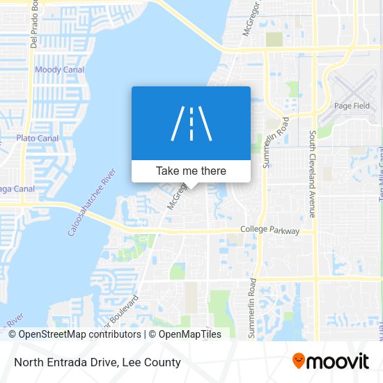 North Entrada Drive map