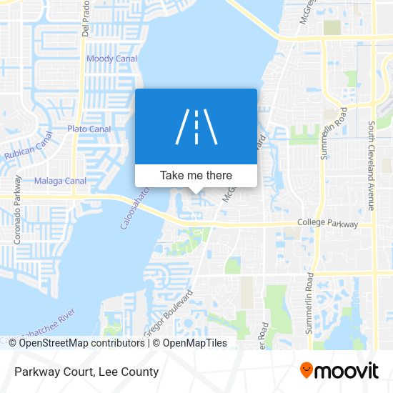 Mapa de Parkway Court