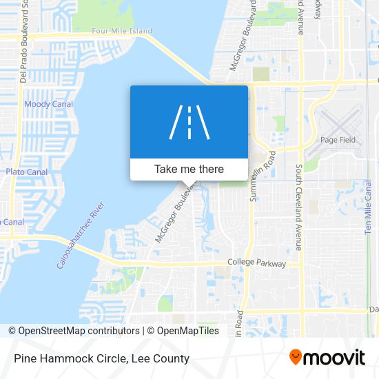 Pine Hammock Circle map