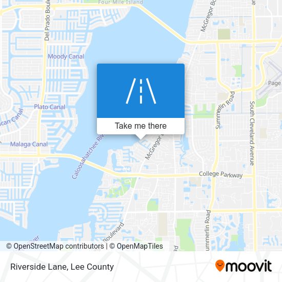 Mapa de Riverside Lane