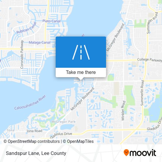 Sandspur Lane map