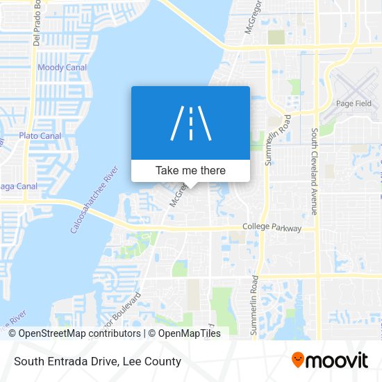 South Entrada Drive map
