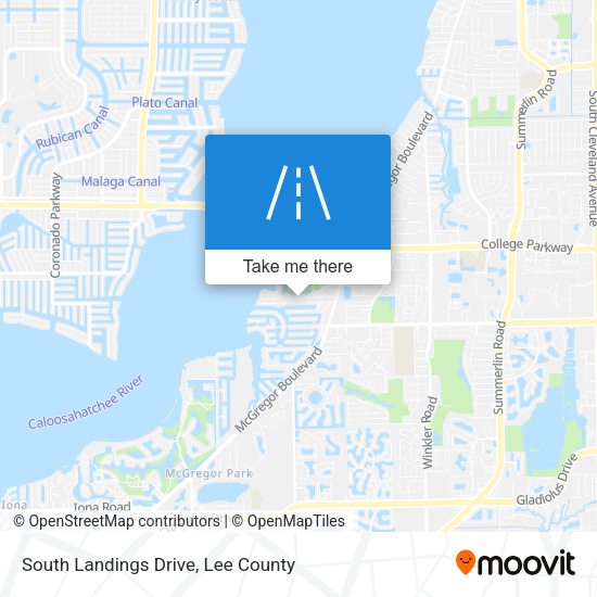 South Landings Drive map