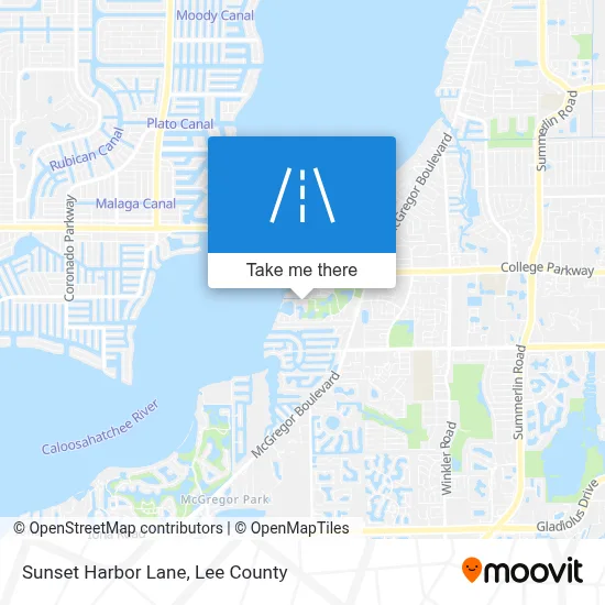 Sunset Harbor Lane map