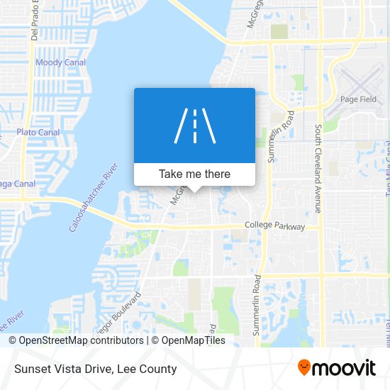 Mapa de Sunset Vista Drive