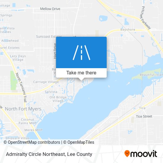 Admiralty Circle Northeast map