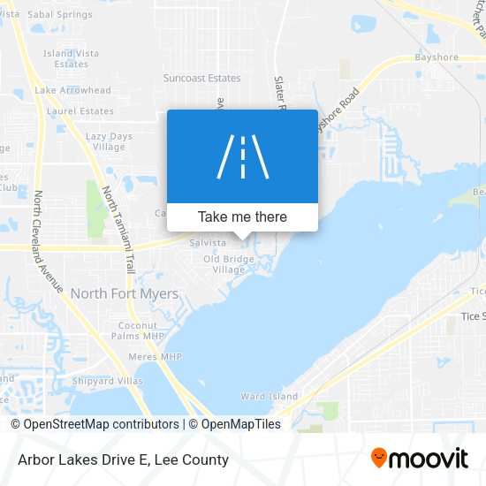 Mapa de Arbor Lakes Drive E