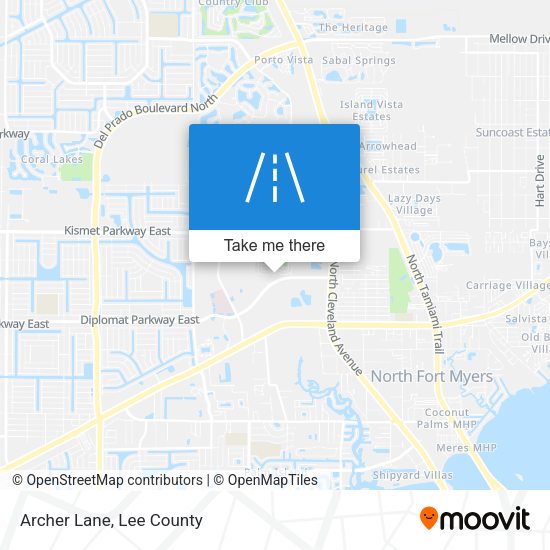 Mapa de Archer Lane
