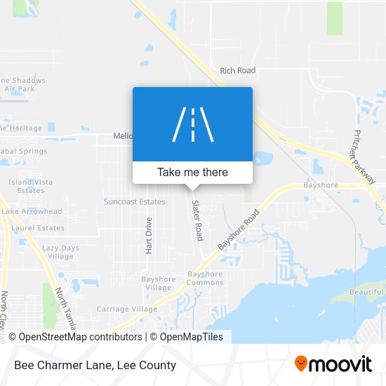 Bee Charmer Lane map