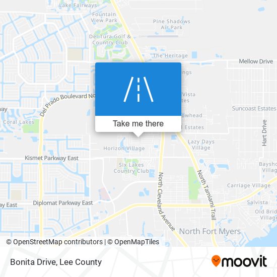 Bonita Drive map