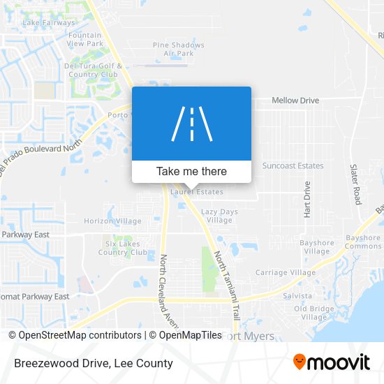 Mapa de Breezewood Drive