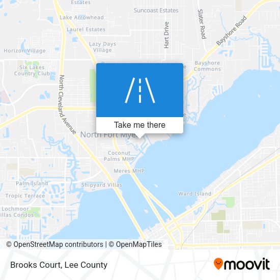 Mapa de Brooks Court