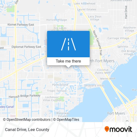Mapa de Canal Drive