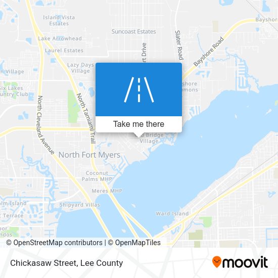 Chickasaw Street map