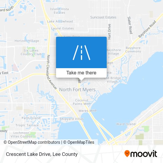Crescent Lake Drive map