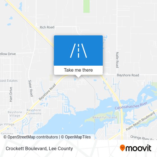 Mapa de Crockett Boulevard