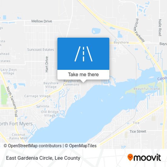 Mapa de East Gardenia Circle
