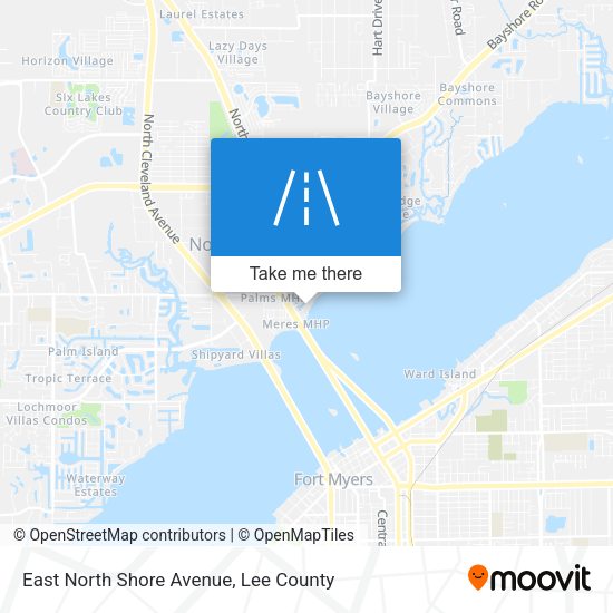 Mapa de East North Shore Avenue
