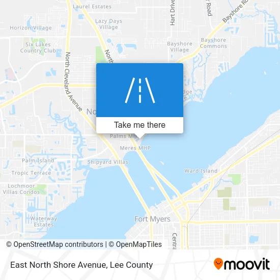 Mapa de East North Shore Avenue
