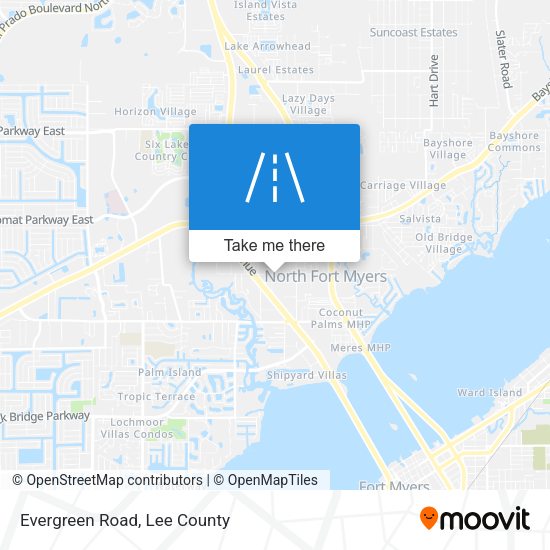 Mapa de Evergreen Road