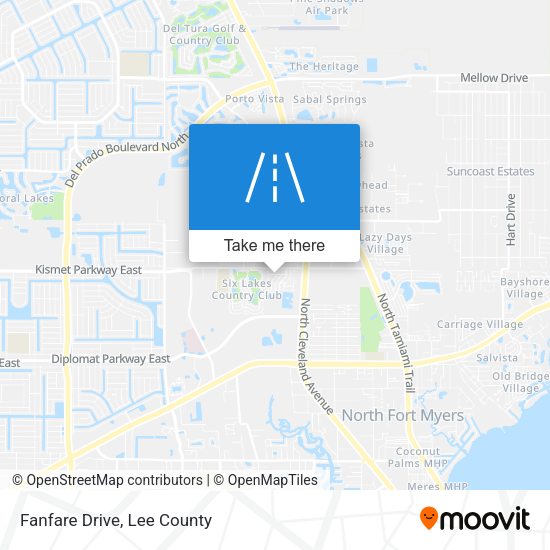 Fanfare Drive map