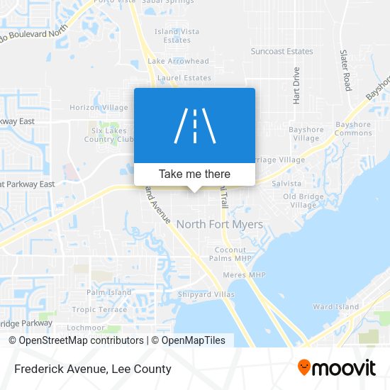 Frederick Avenue map