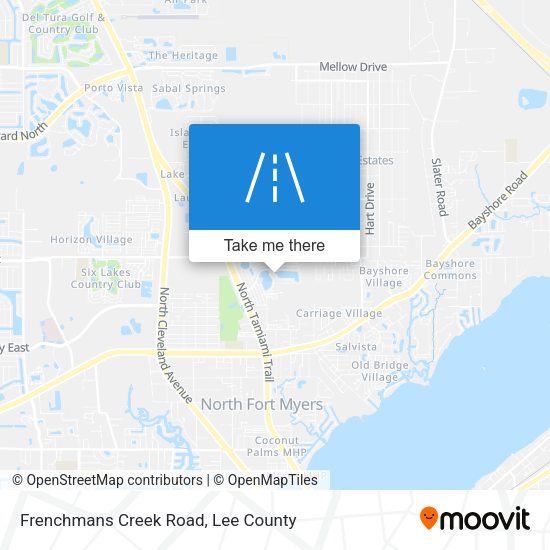 Mapa de Frenchmans Creek Road