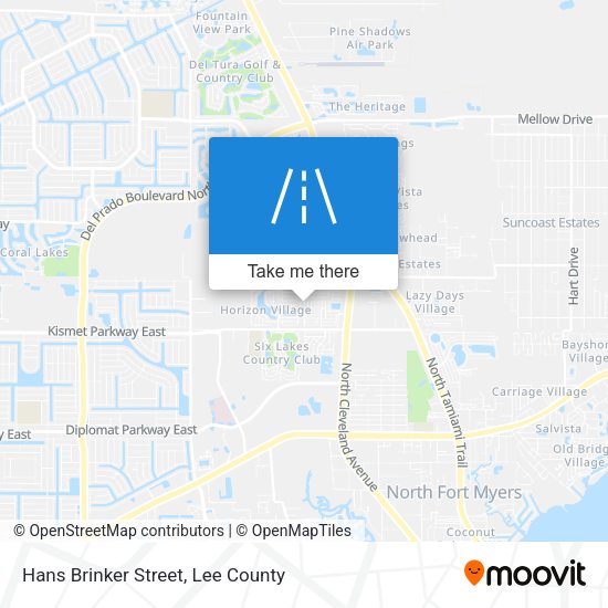Hans Brinker Street map