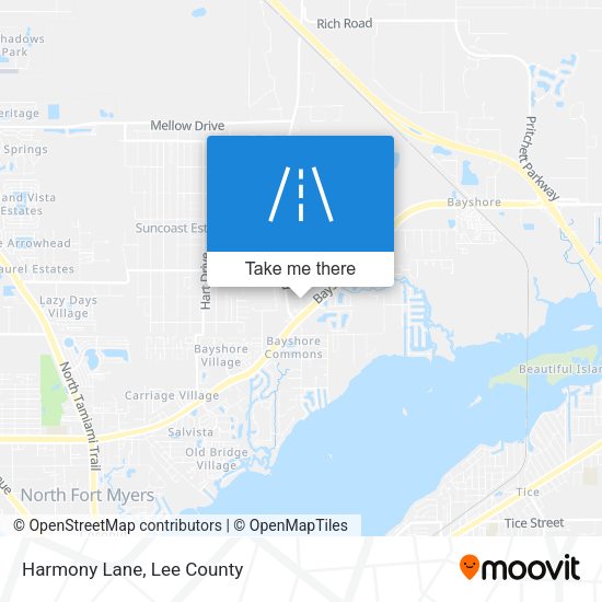 Harmony Lane map