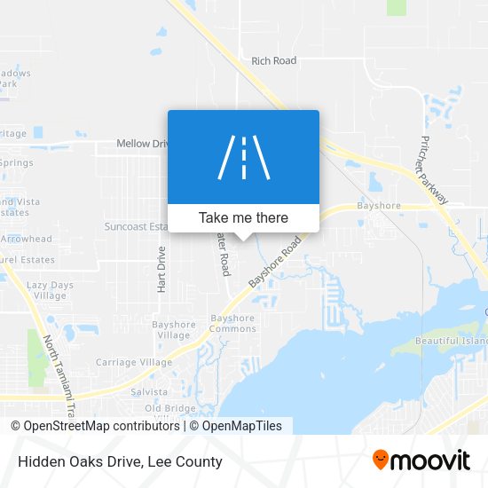 Hidden Oaks Drive map