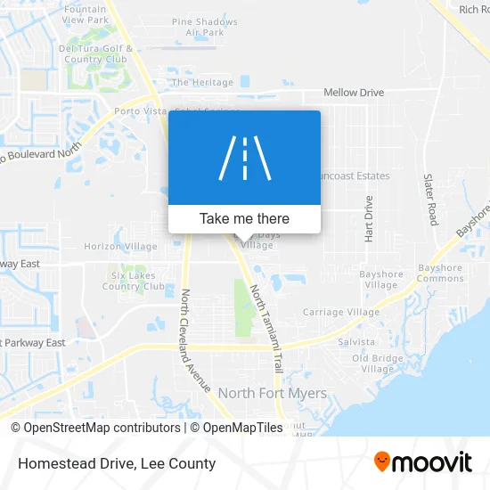 Homestead Drive map
