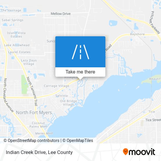 Indian Creek Drive map