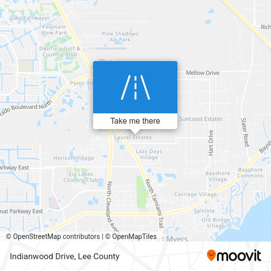 Indianwood Drive map