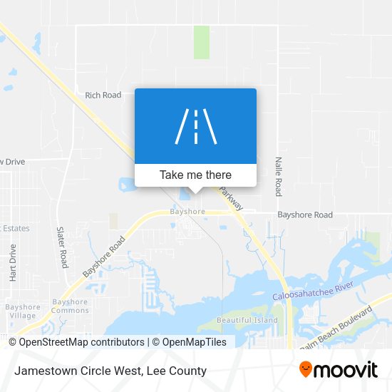Mapa de Jamestown Circle West