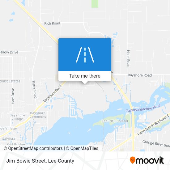 Jim Bowie Street map