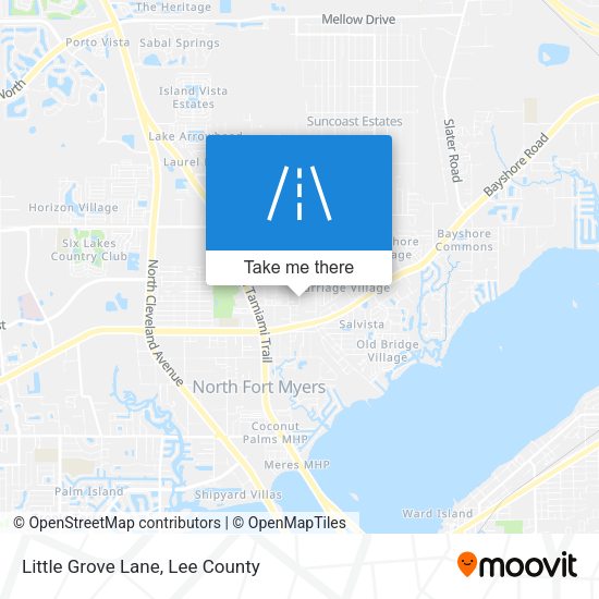 Little Grove Lane map