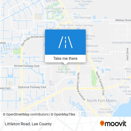 Littleton Road map