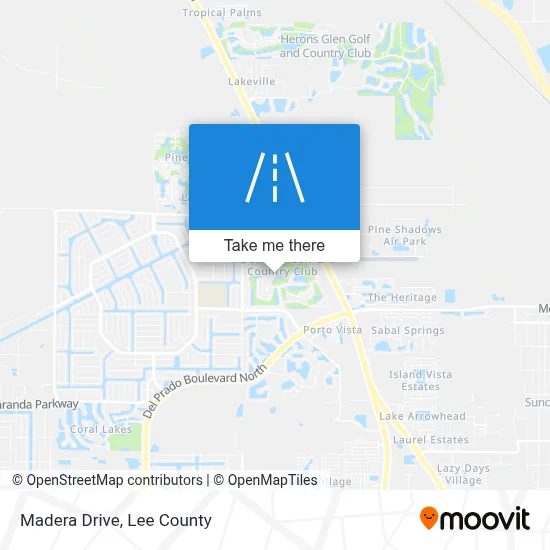 Madera Drive map