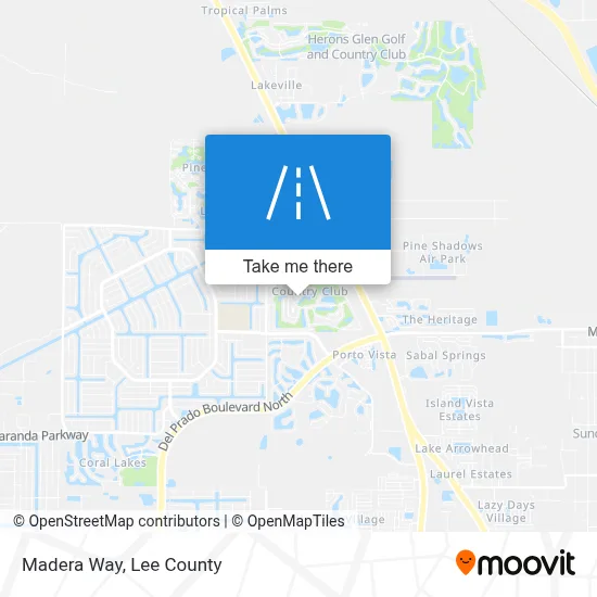 Madera Way map
