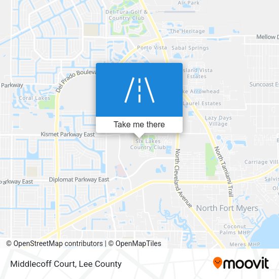 Mapa de Middlecoff Court