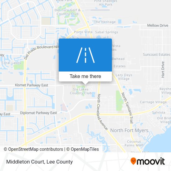 Mapa de Middleton Court