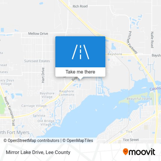 Mirror Lake Drive map