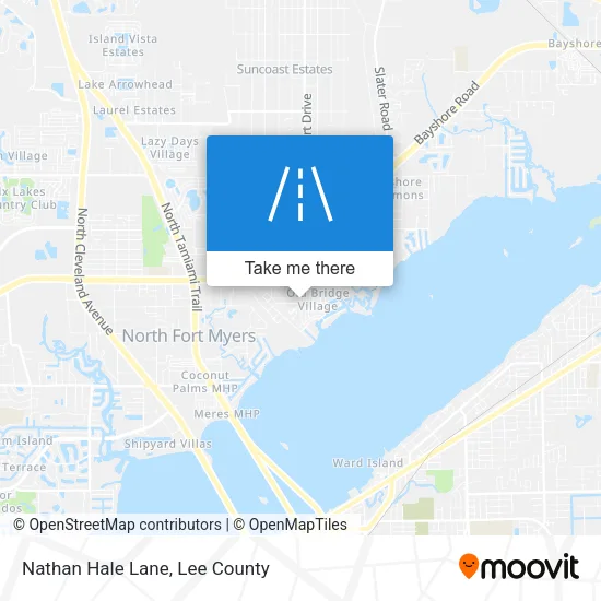 Mapa de Nathan Hale Lane