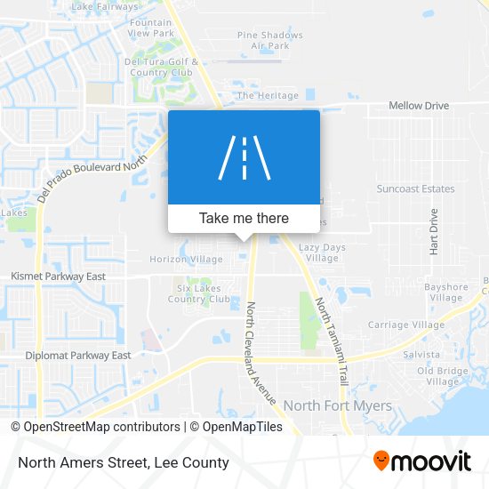 North Amers Street map