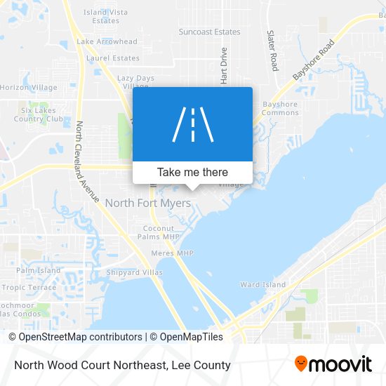 Mapa de North Wood Court Northeast