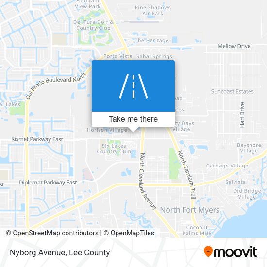 Mapa de Nyborg Avenue