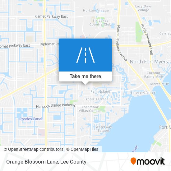 Mapa de Orange Blossom Lane