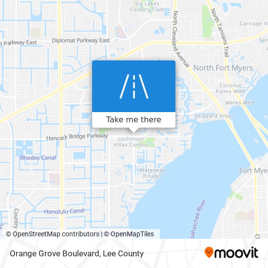 How to get to Orange Grove Boulevard in North Fort Myers by Bus?