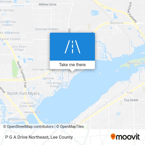 Mapa de P G A Drive Northeast